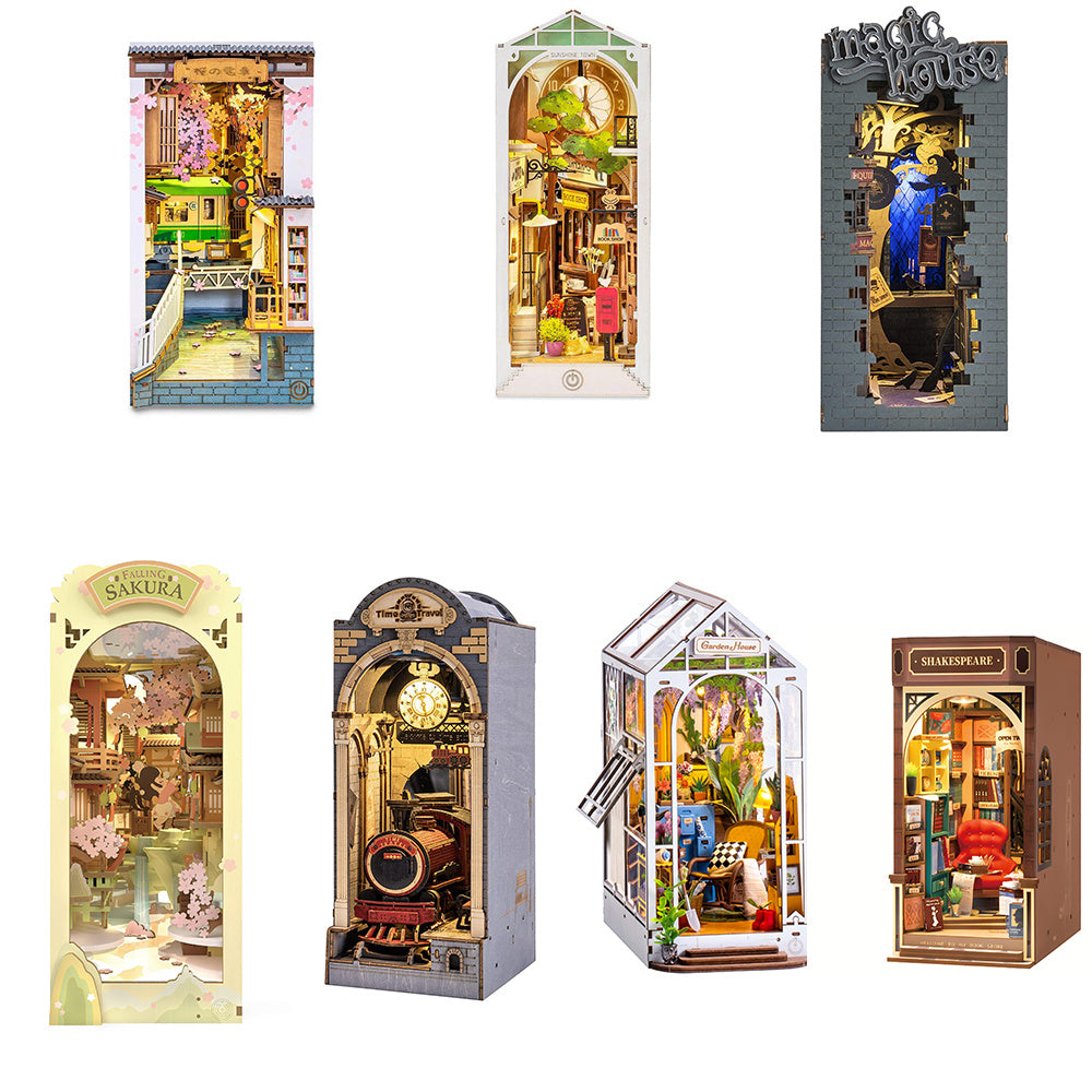 Seven unique miniature models to collect!