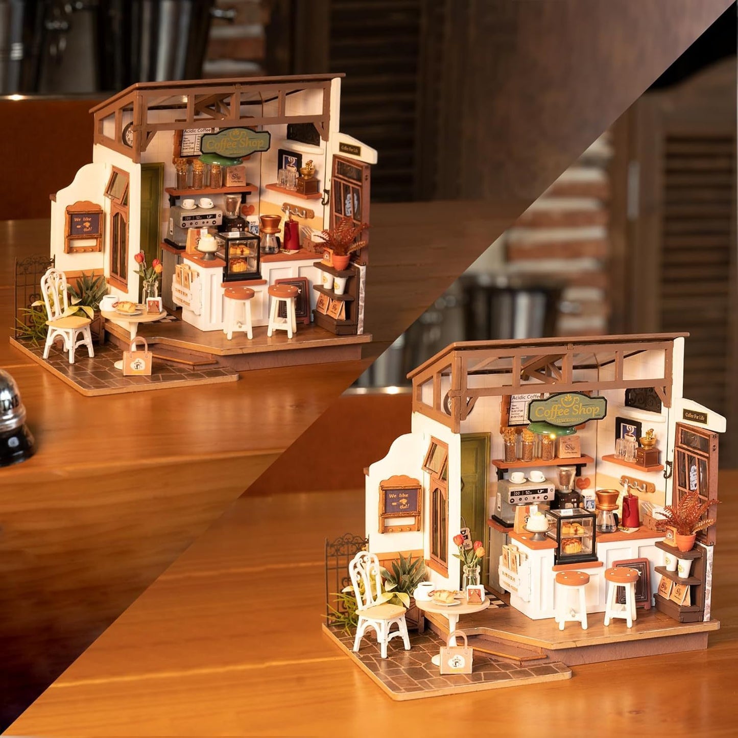 Cafe Miniature House Kit
