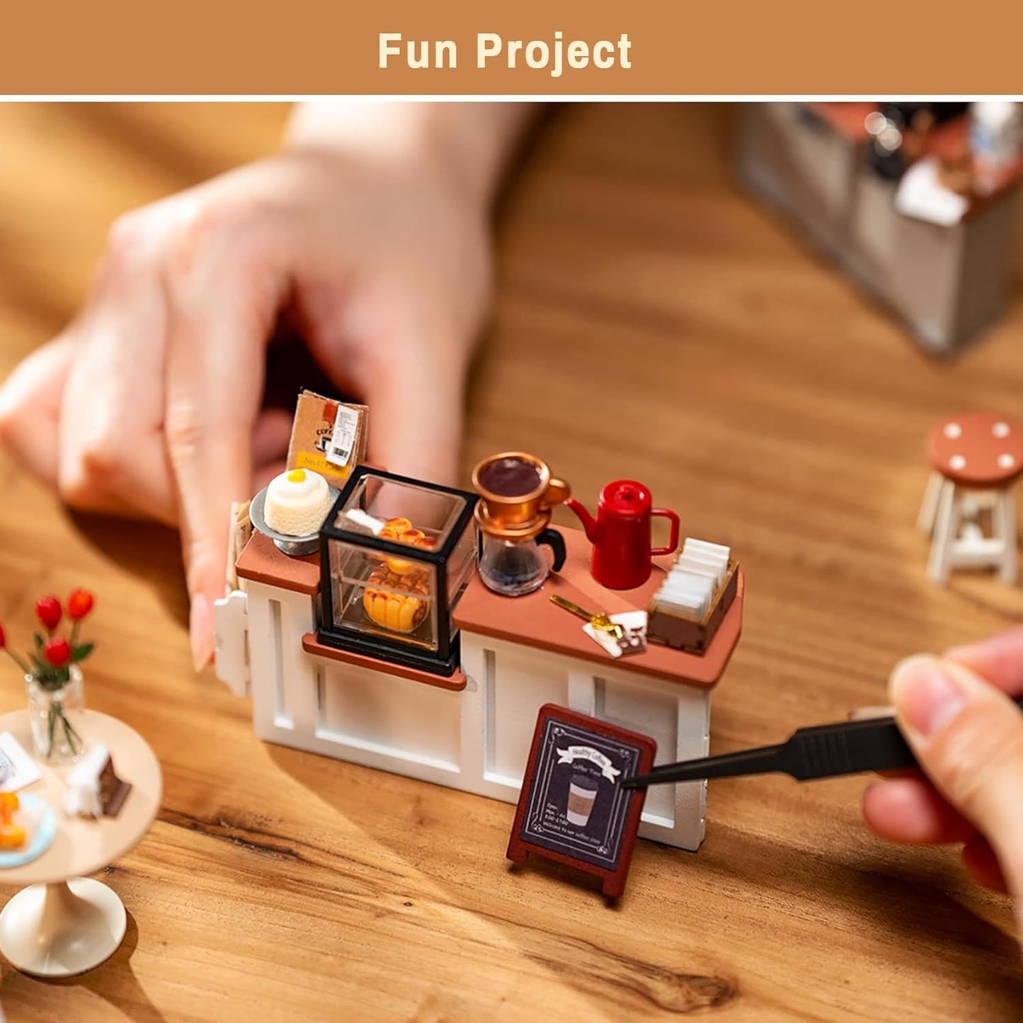 Cafe Miniature House Kit