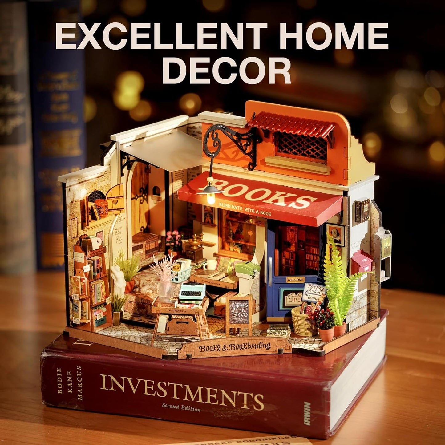 Miniature House Kit Corner Bookstore